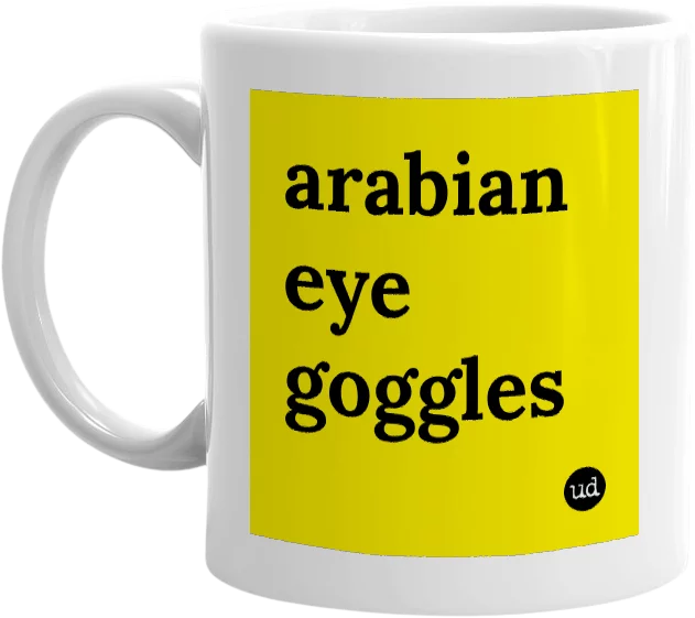 arabian eye goggles mug